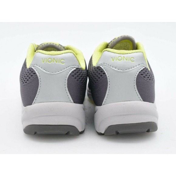 Vionic Action Emerald Womens 5 Walking Shoes Gray Mesh Lace Up Orthotic Sneakers - Picture 8 of 10